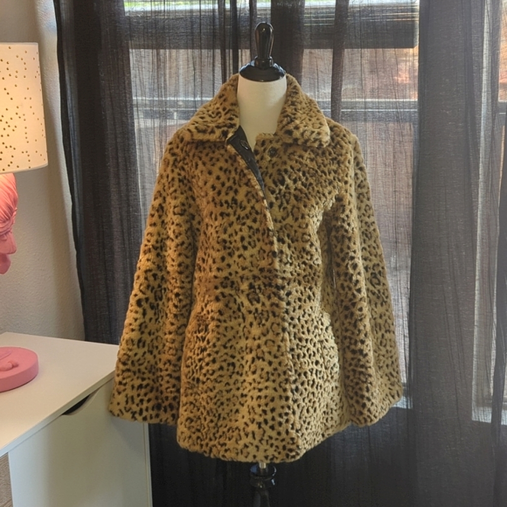 Leopard Faux Fur Coat